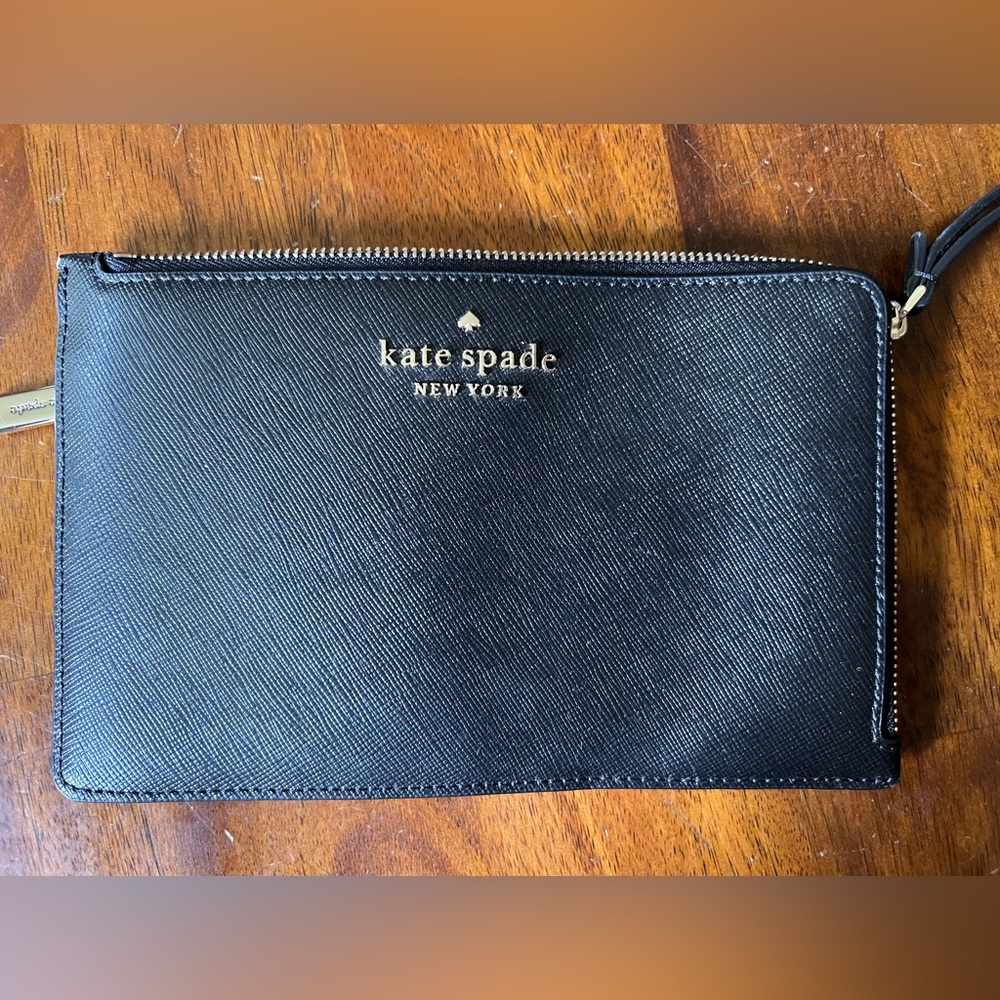 Kate Spade Black Zip Wallet